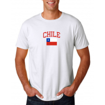Men's Round Neck  T Shirt Jersey  Country Chile