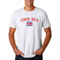 Men's Round Neck  T Shirt Jersey  Country Costa Rica