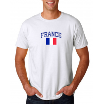 Men's Round Neck  T Shirt Jersey  Country France