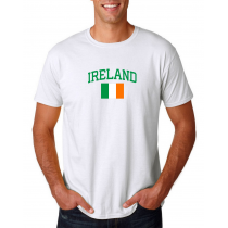 Men's Round Neck  T Shirt Jersey  Country Ireland