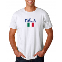 Men's Round Neck  T Shirt Jersey  Country Italy