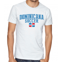 Men's Round Neck Tee T Shirt  Soccer  Dominicana