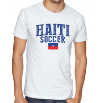 Men's Round Neck Tee T Shirt  Soccer  Haiti