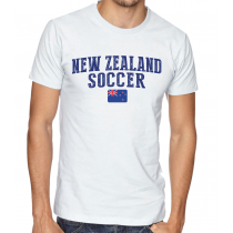 Men's Round Neck Tee T Shirt  Soccer  New Zeland