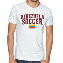 Men's Round Neck Tee T Shirt  Soccer Venezuela