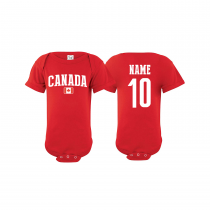 Canada world cup Russia 2018 Baby Soccer Bodysuit jersey T-shirt