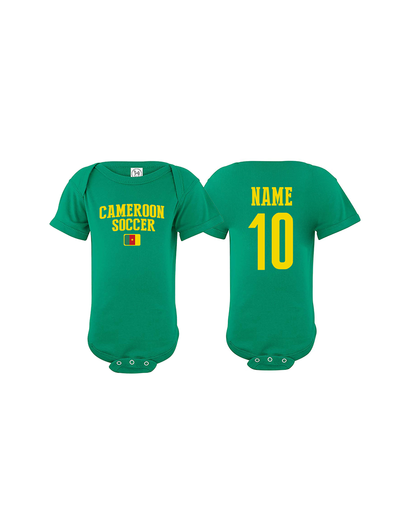 Cameroon world cup Russia 2018 Baby Soccer Bodysuit jersey T-shirt
