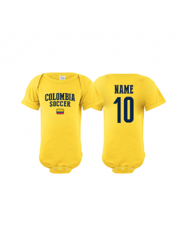 Colombia flag world cup 2018 Baby Soccer Bodysuit, jersey t-shirts