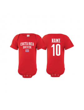 Costa Rica world cup 2018 Baby Soccer Bodysuit, jersey t-shirts
