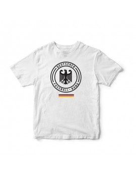 Germany Men's Soccer T-Shirt Deutschland Logo