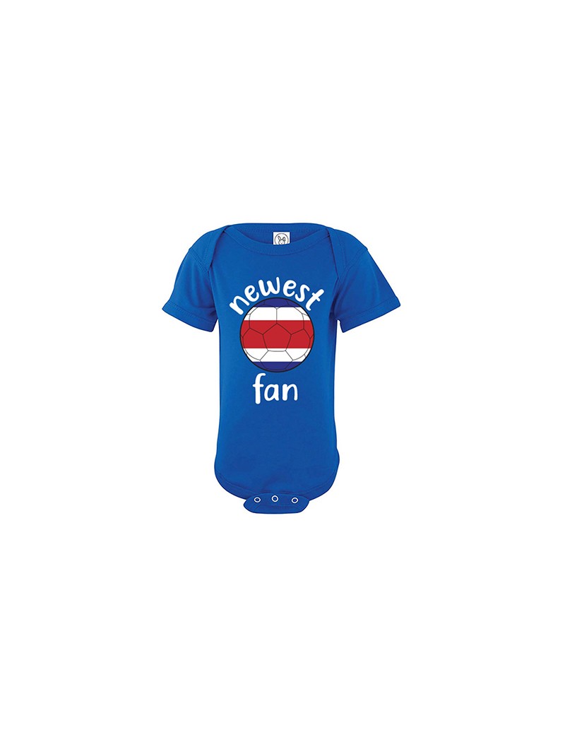 Costa Rica Newest Fan Baby Soccer Bodysuit Costa Rica Newest Fan Baby Soccer Bodysuit