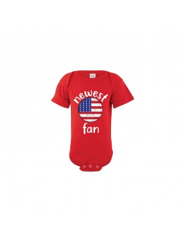 United States Newest Fan Baby Soccer Bodysuit
