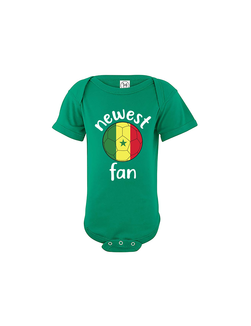 Senegal Newest Fan Baby Soccer Bodysuit