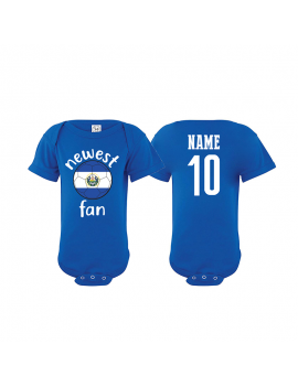 El Salvador Newest Fan Baby Soccer Bodysuit