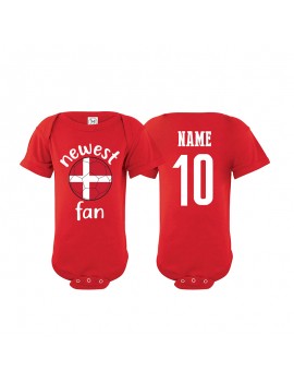 Denmark Newest Fan Baby Soccer Bodysuit