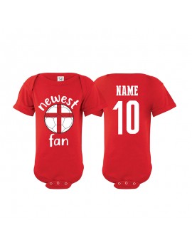 England Newest Fan Baby Soccer Bodysuit