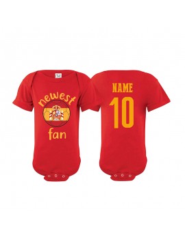 Spain Newest Fan Baby Soccer Bodysuit