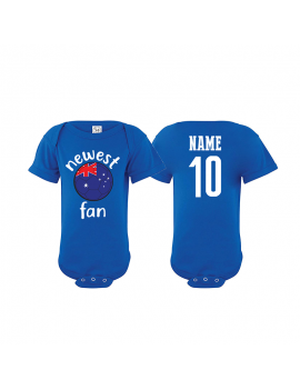 Australia Newest Fan Baby Soccer Bodysuit