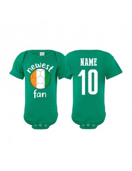 Ireland Newest Fan Baby Soccer Bodysuit