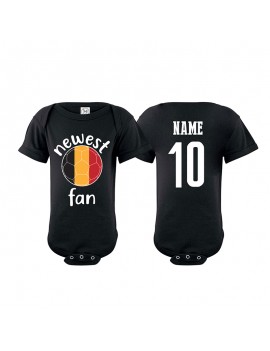 Belgium Newest Fan Baby Soccer Bodysuit