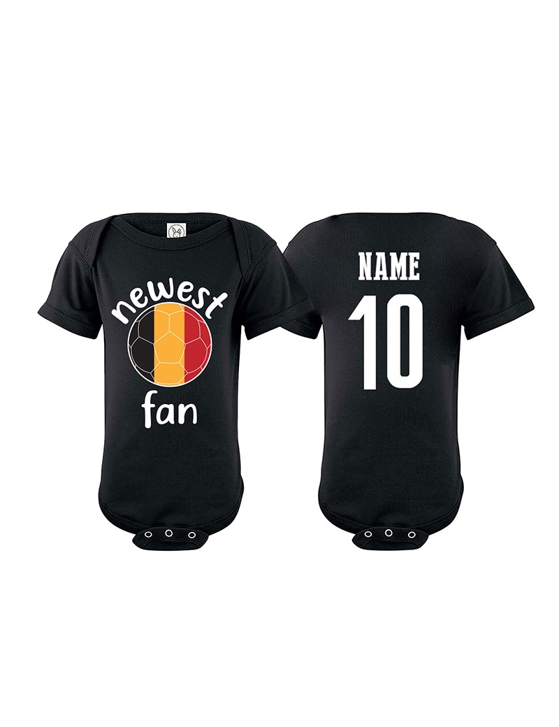 Belgium Newest Fan Baby Soccer Bodysuit