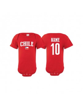Chile flag world cup Baby Soccer Bodysuit