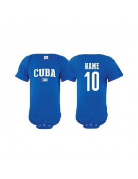 Cuba flag world cup Baby Soccer Bodysuit