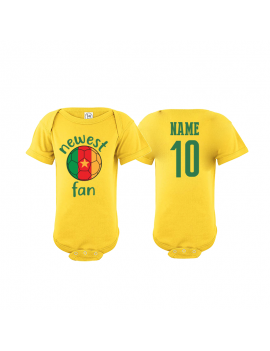 Cameroon Newest Fan Baby Soccer Bodysuit