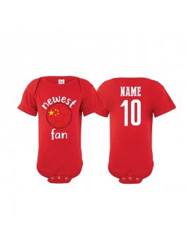 China Newest Fan Baby Soccer Bodysuit