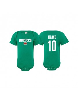 Morocco world cup Russia 2018 Baby Soccer Bodysuit jersey T-shirt