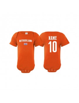 Netherlands flag World Cup Baby Soccer Bodysuit