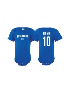 Nicaragua world cup Baby Soccer Bodysuit JERSEY T-SHIRTS