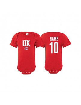 UK country Baby Soccer world cup 2018 Bodysuit, jersey, t-shirts