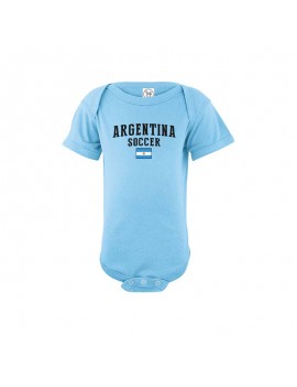 Argentina single world cup 2018 Baby Soccer Bodysuit