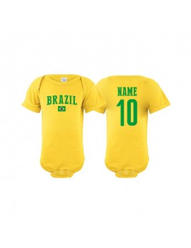 Brazil world cup Baby Soccer Bodysuit