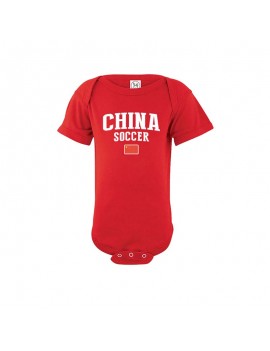 China flag world cup 2018 Baby Soccer Bodysuit, jersey t-shirts