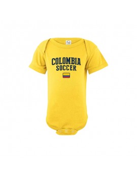 Colombia flag world cup 2018 Baby Soccer Bodysuit, jersey t-shirts