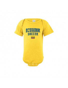 Ecuador country Baby Soccer Bodysuit jersey t-shirts