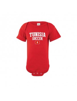 Tunisia country world cup 2018 Baby Soccer Bodysuit jersey T-shirt
