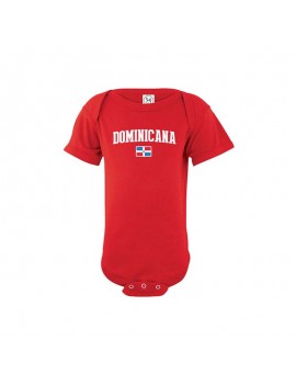Dominican Republic Country Baby Soccer Bodysuit