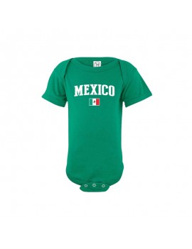 Mexico flag country world cup 2018  Baby Soccer Bodysuit, jersey, t-shirts