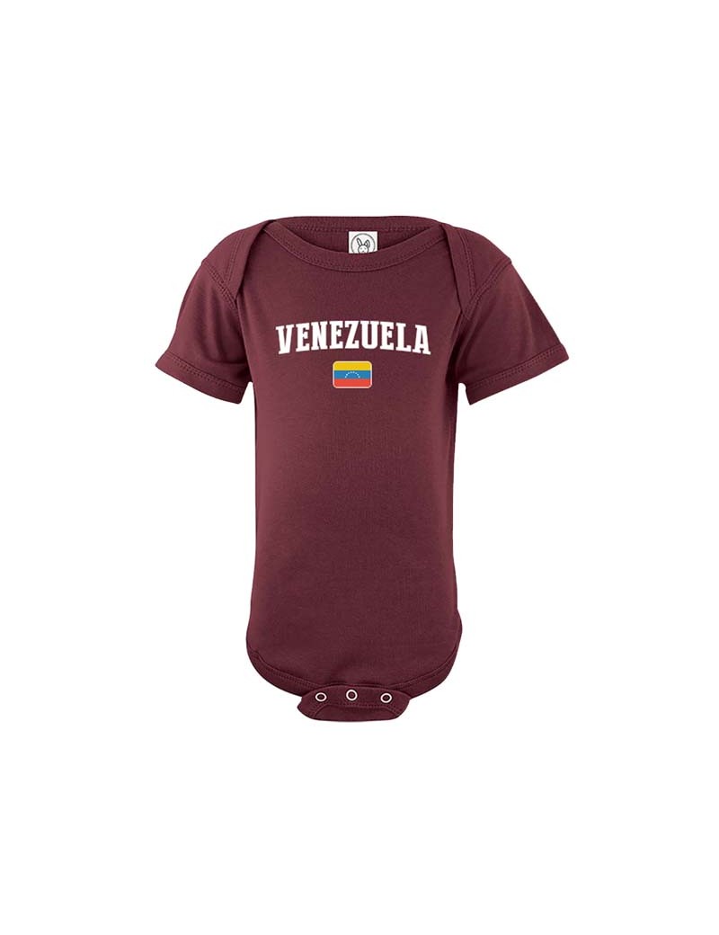 Venezuela flag country world cup Baby Soccer Bodysuit