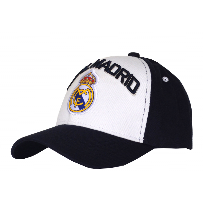 Real Madrid Cap Hat Black and White Big Logo