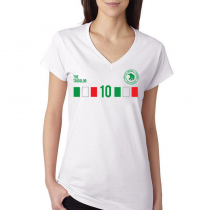 Mexico Women's V Neck Tee T Shirt Jersey  10 shield

Available colors, heather gray, white and other colors as you request.