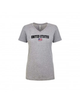 United States World Cup Women's V Neck  T-Shirt