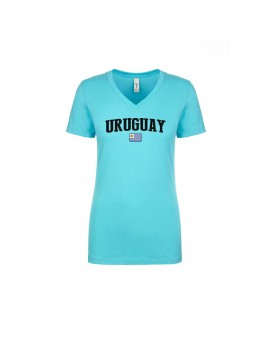 Uruguay World Cup Women's V Neck  T-Shirt