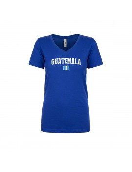 Guatemala World Cup Women's V Neck  T-Shirt