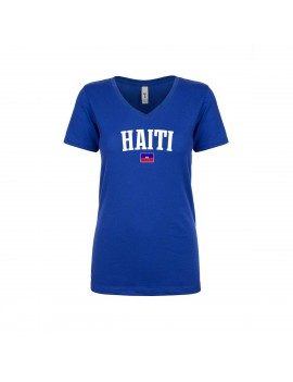 Haiti World Cup Women's V Neck  T-Shirt