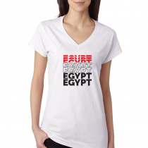 Egypt Women's V Neck Tee T...