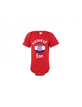 Croatia Newest Fan Baby Soccer Bodysuit